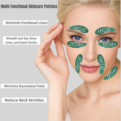 Silicone Eye Patches Reusable Under Eye Patches | Forever Eye Mask Reusable Eye Gel Pads | Eye Patches for Wrinkles &Puffy Eyes&Dark Circles| Great Skincare Routine for Face(Green-2pairs)