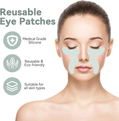 Reusable eye gel cooling pads