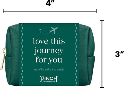 Pinch Provisions Travel Kit, includes 18 Must-Have Emergency Essential Items for Travelling, Ideal Road Trip or Airport Gift for Friends, Family & Peers, Portable Pouch