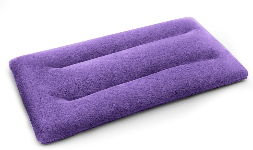Microwave Heating Pad 6 x 12 Small Heating Pad Microwave, Microwave Bean Bag Heating Pad for Neck and Shoulders, Moist Heat Pack Pillow Warm Compress for Knee, Muscles, Joints, Wrist (Purple)