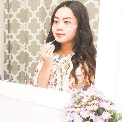 Under Eye Patches- Jakuva 30 Pairs Collagen Eye Masks Eye Patches for Dark Circles and Puffy Eyes, Reduce Wrinkles, Gel Eye Mask Skincare for Moisturizing, Eye Bags Treatment, Pink