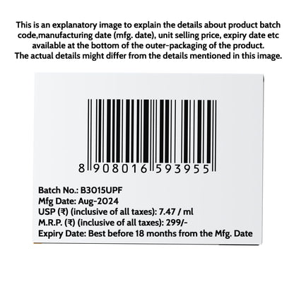 UnderArm Roll-On with 5% AHA| Lactic & Mandelic Acid|Prevents Odour, Brightens Skin & Exfoliates Underarm | For Sensitive Skin | Peach Fragrance | Alcohol & Aluminium Free | 1.35 fl oz