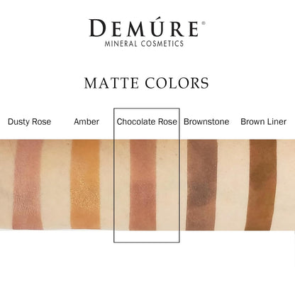 Demure Mineral Make Up (Chocolate Rose) Eye Shadow, Matte Eyeshadow, Loose Powder, Eye Makeup, Professional Makeup