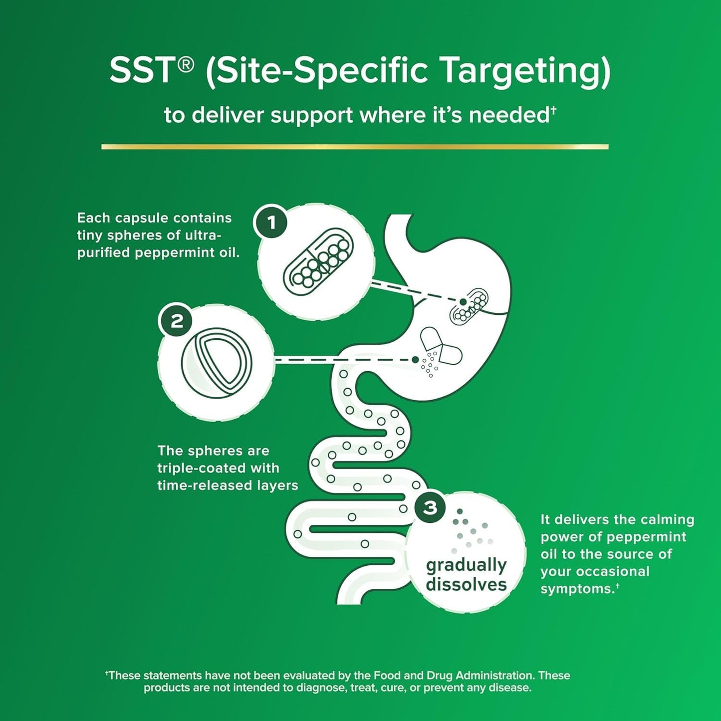 IBgard Gut Health Supplement, Peppermint Oil Capsules for Abdominal Comfort, 96 Capsules