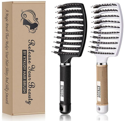 Detangling Brush Boar Bristles Set