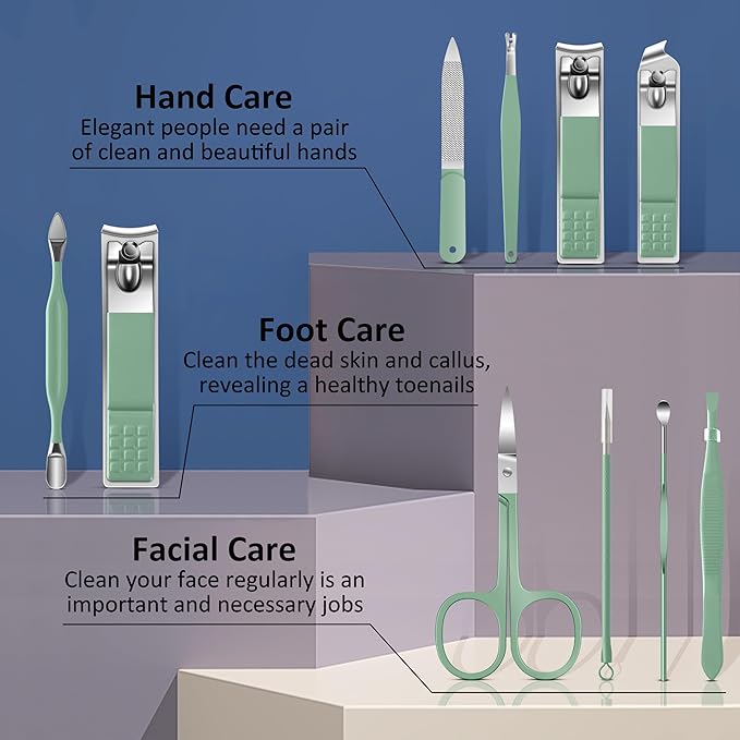 BLESWIN 10 Pieces Nail Clipper