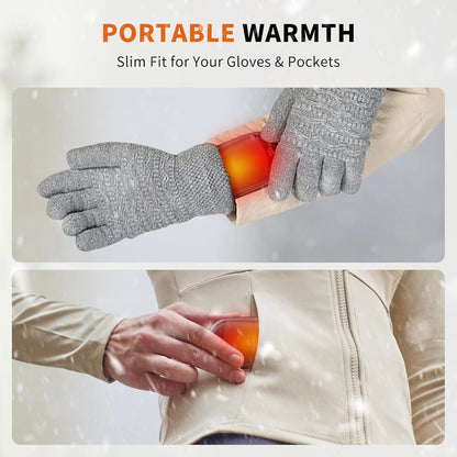 Hand Warmers Rechargeable 2 Pack Magnetic Electric Hand Warmer with Digital Display, Portable Pocket Hand Warmer, for Men Women, Outdoors, Games, Camping, Hunting