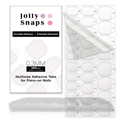 300PCS Nail Adhesive Tabs Extra Strong | 10 Sheets Nail Sticky Tabs for Press Ons | Ultra Thin, Waterproof & Easy to Use Press On Sticky Tabs for Nails