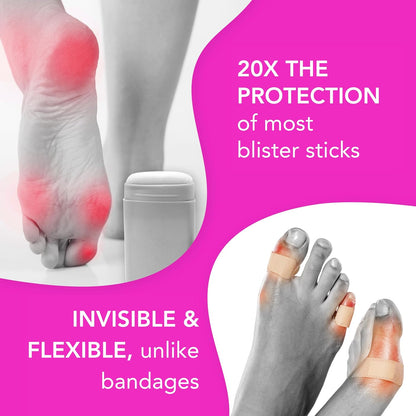 Barefoot Scientist PreHeels+ Blister Prevention Spray, Innovative Invisible Protective Barrier Against Blisters