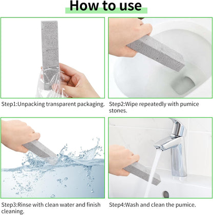 25 Pieces Pumice Stone Toilet Bowl Cleaner, Pumice Scouring Stick Remove Hard Water Ring in Toilet, Pumice Stones for Cleaning, Household, Bath, Kitchen, Pool (5.9 x 1.4 x 0.9 Inches)