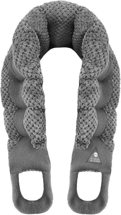 UNCN Long Wide Heating pad for Neck and Shoulders Back 33 * 5.9" microwavable Large Moist Heat Pack Warm hot Compress Neck wrap Weighted Bag Massage Reusable Herbal Nature Calming Portable 1.95Pounds