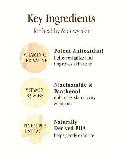 Farm Rx Pineapple Plus Vitamin Cream (1.7fl oz) - Clear Blemishes for Even Skin Tone. Korean Skin Care Moisturizer. Niacinamide, Vitamin C Derivative, AHA. Vegan.