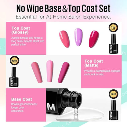 Mefa 54pcs gel nail polish