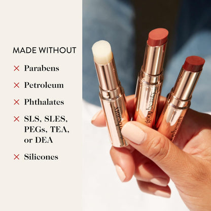 goop Beauty Lip Balm Trio | Clean Moisturizer for Chapped, Cracked & Dry Lips | Clear, Garnet, & Rose | Tinted for Sheer Color | Petroleum Free | 0.16 fl oz Each