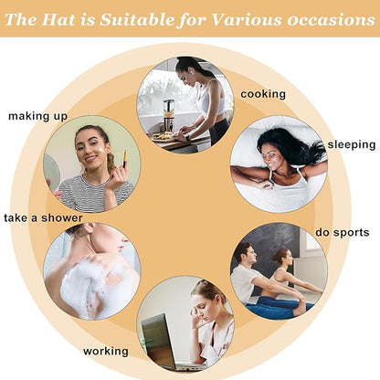 4pcs silk hair bonnet for