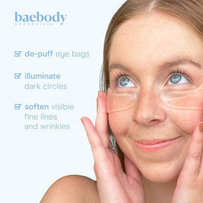 Baebody Advanced Snail Mucin Under Eye Masks (6 Pairs), Under Eye Patches for Puffy Eyes and Dark Circles, Hydrating Under Eye Patches to Reduce Fine Lines, Under Eye Patches Korean Inspired