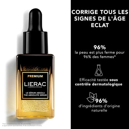 Lierac The Absolute Niacinamide Serum for Face, Fine Lines, Hydrating Face Serum for Woman, Corrects All the Signs of Aging, Firms & Reduces Wrinkles - 30 ml
