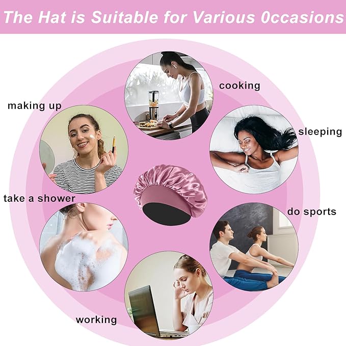 4pcs silk bonnet for sleeping,hair