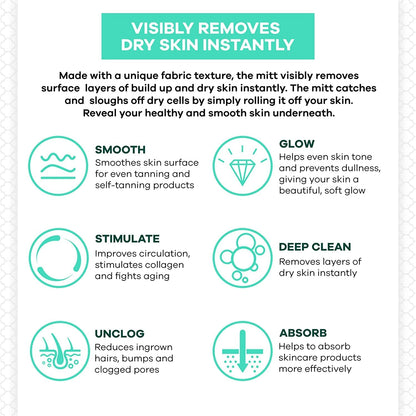 Dermasuri Deep Exfoliating Back Scrubber -Bath & Shower Back Scrub - Body Exfoliator Scraper Tool - Deep Exfoliation Body Cleaner for Shower, 27" Long, 8" Wide