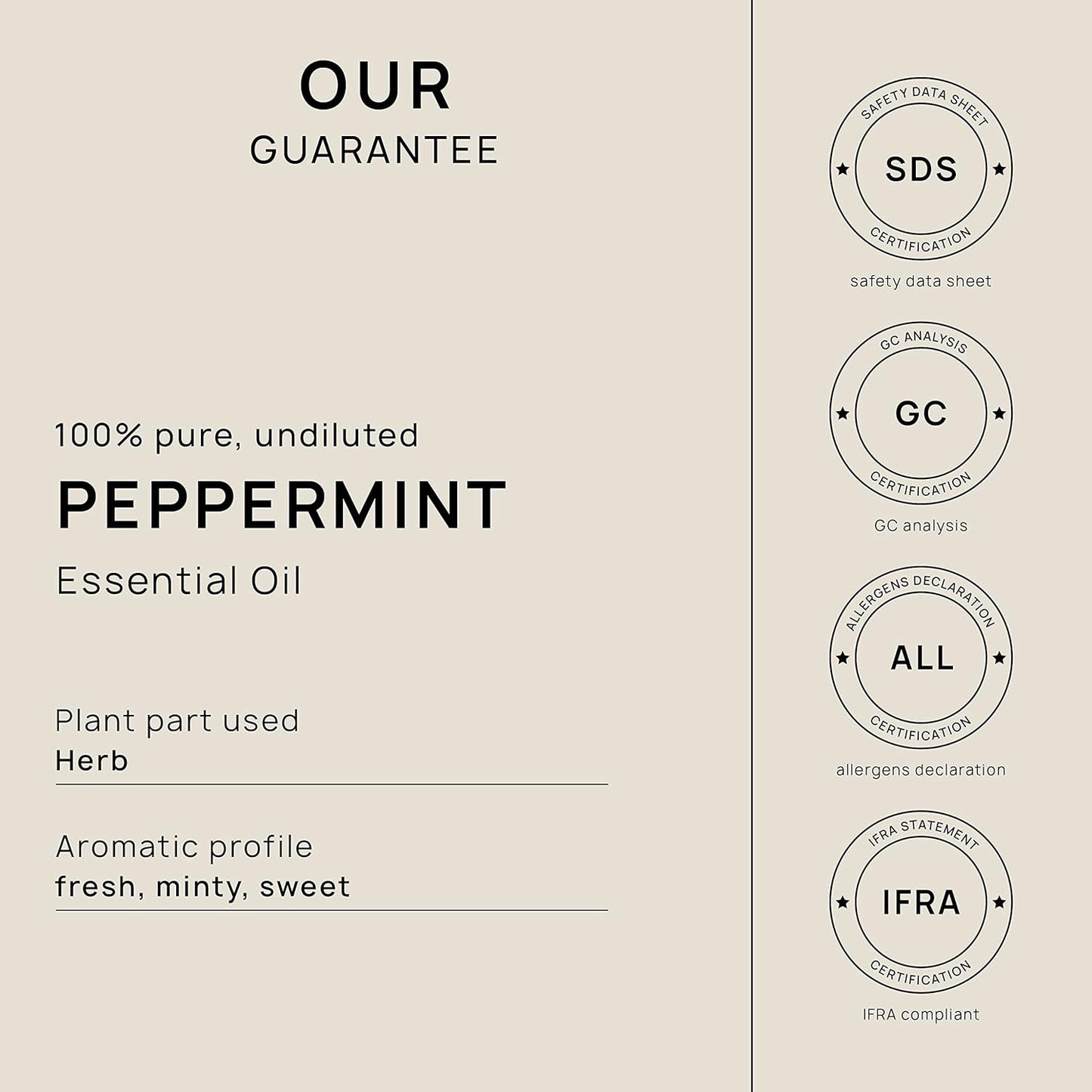 VINEVIDA Peppermint Essential Oil 10 mL - Undiluted Peppermint Oil 10 mL - Peppermint Candle Oil Scent - DIY Candle Scents for Candlemaking - 10 mL Essential Oil for Soap Making Safe for Skin