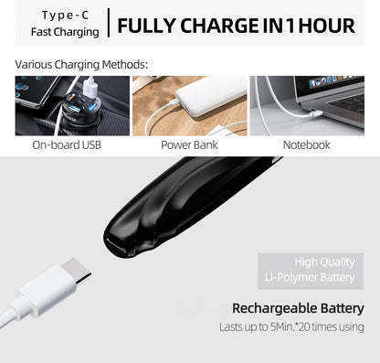 Heated Eyelash Curlers, Portable Heated Lash Curler,Heated Eyelash Curler Intelligent Power 0ff, Makeup Electric Eyelash Curler (Black/Silver, S600-148MM)