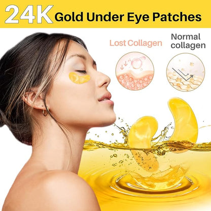 Gold under eye patches -