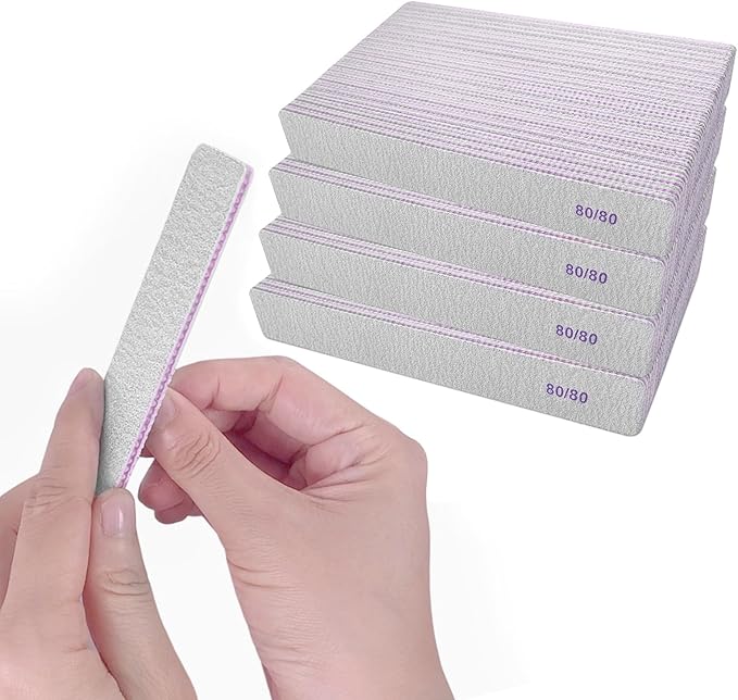 80/80 grit nail files (100