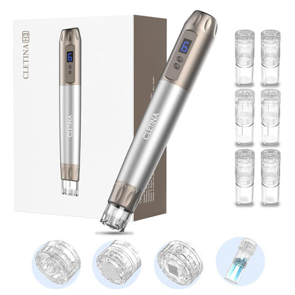 Micronee.dling Pen H3 Micronee.dle Pen - Adjustable Serum Applicator - Micronee.dle for Face Home Use - 2PCS H12 + 2PCS Nano-HR + 2PCS Nano-H