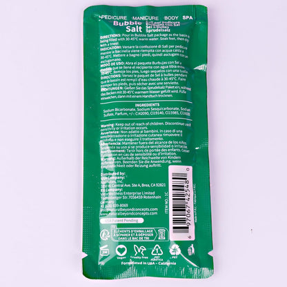 Pedicure Kit Foot Soak Set: Bubble Salt, Sugar Scrub, Massage Mask, Massage Lotion in a Box, 4 Step Foot Spa Kit for Dry Feet,Tired Feet（3 Set Green tea)