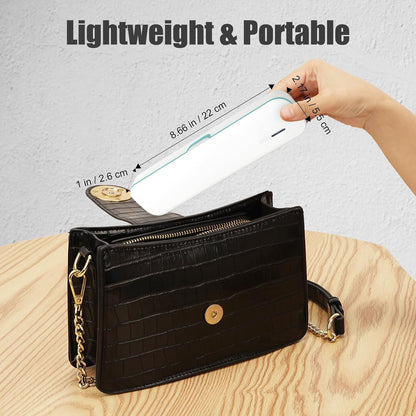 UV Toothbrush Sanitizer and Holder, Portable Travel Case and Cover, Toothbrush Cleaner Powered by AA Battery or USB-C, Fits Most Brushes