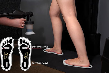 25Pairs(50 Feets) Disposable Black Spray