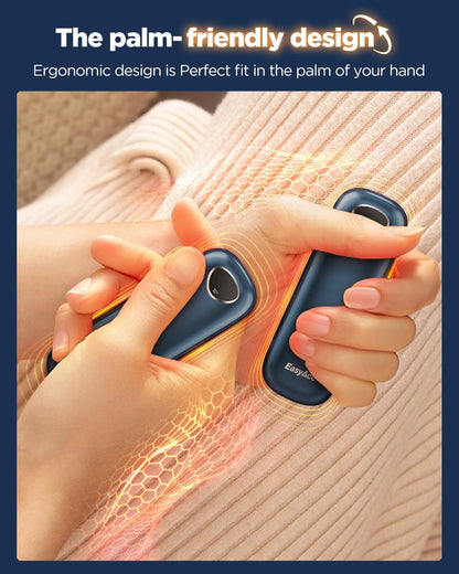 EasyAcc® Pocket Size Hand Warmers Rechargeable, Golf Hunting Hand Warmers, Real 16 Hrs Warmth, Heat Up to 131℉, UL Certified, Gloves Fitting, Golf Raynauds Skiing Essentials, Gifts Women Men