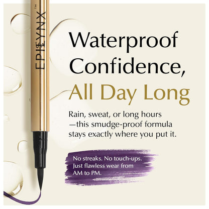 Waterproof Eyeliner - Smudge-Proof Liquid Eyeliner Pen with Precision Tip for Smooth, Long-Lasting Application - Vegan, Hypoallergenic & Gluten-Free Eye Liner - 2mL Purple