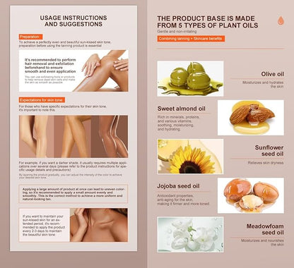 3-in-1 Tanning Oil,Summer Beach Tanning