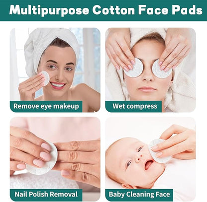 Premium cotton rounds for face,
