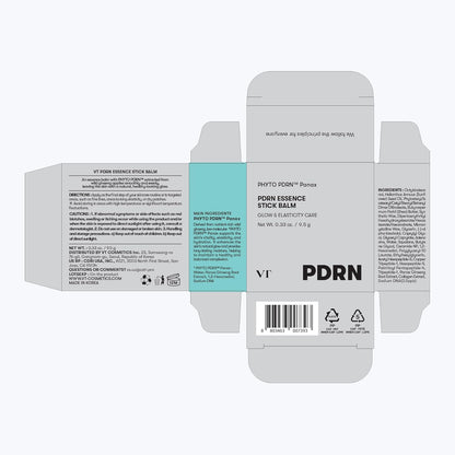 VT COSMETICS PDRN Essence Stick Balm, PDRN Collagen Multi Wrinkle Stick, All-in-One Eye & Neck Treatment, Glow Makeup Base & Face Treatment Balm, Plumping, Fine Lines (0.33 oz.)