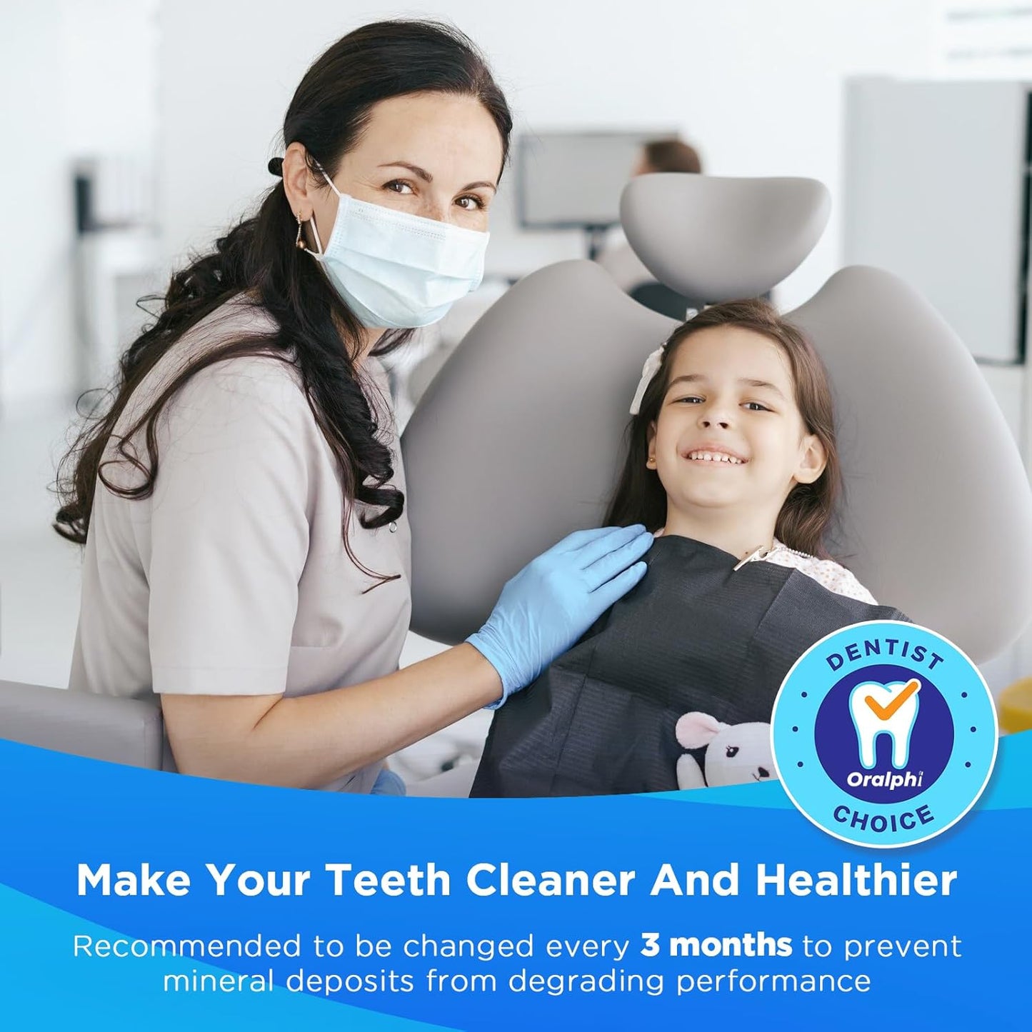 Replacement Tips for Waterpik Water Flosser (6 Classic Jet Tips & Storage Case Bundle)