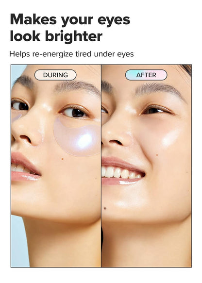 I DEW CARE Hydrogel Eye Patch - Starlit Kitten | Korean Under Eye Patches for dark circles and puffy eyes, Smooths Puffy Eyes, Dark Circles, Eye wrinkle patches, Dermatologically Tested (5 EA)
