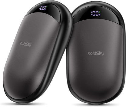 Hand Warmers Rechargeable 2 Pack Magnetic Electric Hand Warmer with Digital Display, Portable Pocket Hand Warmer, for Men Women, Outdoors, Games, Camping, Hunting