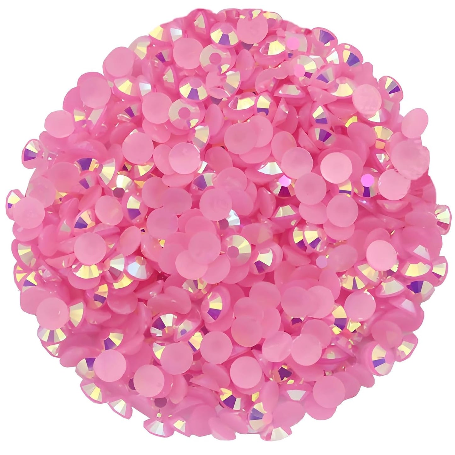 4500 Pcs SS12 3mm AB Flatback Rhinestones for Nails Art Crafts Glitter Round Shine Gems Crystals DIY Clothes Shoes （Dark Pink AB）