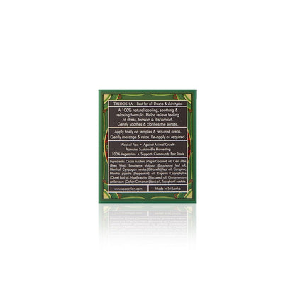 SPA CEYLON PEACE Soothing Balm | Instant Cooling Relief | Natural & Silicone-Free | Paraben-Free | Suitable for all skin types