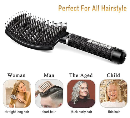 Detangling Brush Boar Bristles Set