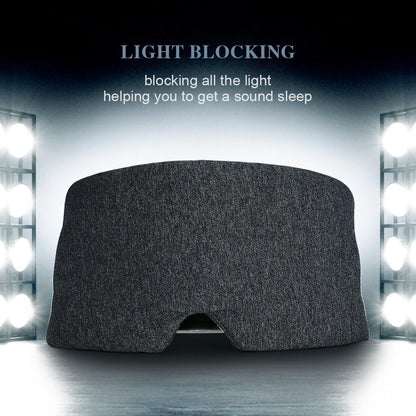 FRESHME Cotton Sleep Eye Mask for Women Men - 100% Blocking Light Travel Blindfold, Soft Zero Pressure Grey Eyes Cover with Adjustable Velcro Strap for Side Sleeper Night Sleeping, Work Nap and Yoga