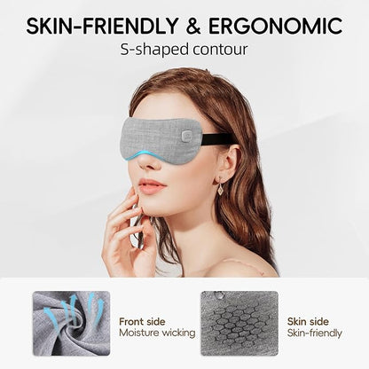 Graphene heated eye mask -