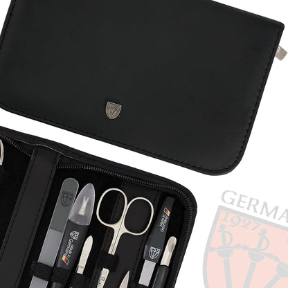 3 Swords Germany – Manicure Pedicure kit Set with Genuine Leather case - Made in Solingen/Germany
