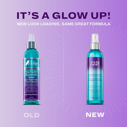 The Mane Choice Tropical Moringa Sweet Oil & Honey Endless Moisture Restorative Hair Spray, Supports Natural Hair Growth & Retention, Hydrating Curl Refresher & Shine Spray, Fights Frizz, 8 Fl Oz