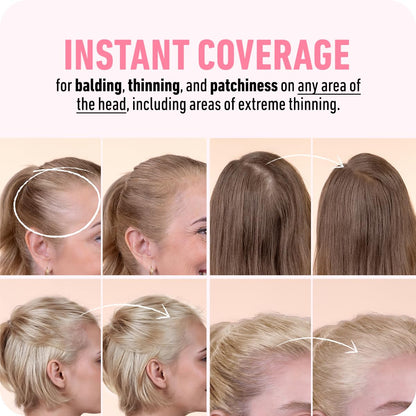 BOLDIFY Hairline Powder (LARGE, 10g) - Root Touch Up Hair Color for Gray Coverage - Bald Spot Concealing Hair Powder for Women & Men - 48-Hour Stain-Proof - Medium Blonde