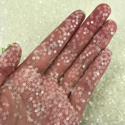 Holographic Body Glitter. Chunky Face Glitter, Hair Glitter, Eye Glitter and Body Glitter for Women. Rave Glitter, Festival Accessories, Cosmetic Glitter Makeup. Loose Glitter Set (Glow Stars)