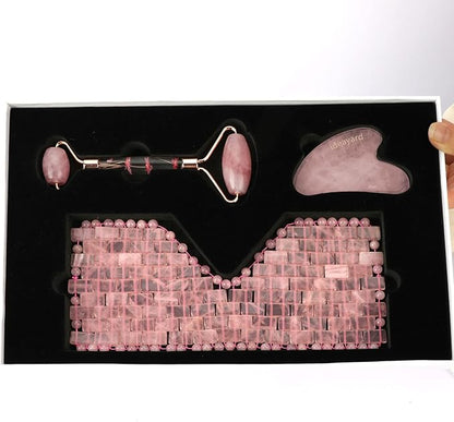 Rose quartz eye mask &