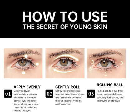 2PCS Time Eraser Oil,Time Eraser Rollerball Castor Oil and Frankincense, Castor Oil and Frankincense Eye